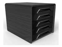 Cep, Dokumentenablage, Schubladenbox Smoove schwarz DIN A4 mit 5 Schubladen