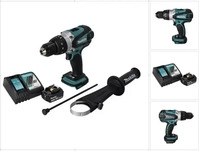 Makita DHP458RT1, Makita DHP 458 (Schlagbohrschrauber) (DHP458RT1) Rot/Schwarz