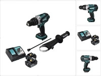 Makita DHP458RT, Makita DHP 458 (Schlagbohrschrauber) (DHP458RT) Blau/Schwarz