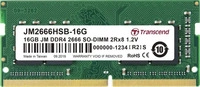 Transcend JM2666HSB-16G, Transcend 16GB JM DDR4 2666MHZ (1 x 16GB, 2666 MHz,