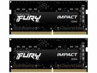 Kingston FURY Impact (2 x 16GB, 3200 MHz, DDR4-RAM, SO-DIMM) (16238114) Schwarz