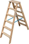 Krause 818430, Krause Holz-Stufen-Doppelleiter 2x6 Arbeitsh&ouml;he:ca.2,85m 10,2kg 81843