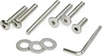 Kerbl 84664, Kerbl Schraubenset f&uuml;r Kratzb&auml;ume M8 (165 cm, Braun, Natural) (84664)