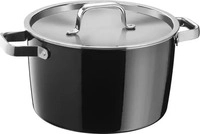 WMF 05.1534.5290, WMF Fleischtopf schwarz (Kochtopf, Fusiontec, 24 x 15 cm)