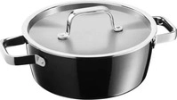 WMF 05.1532.5290, WMF Fleischtopf schwarz (Kochtopf, Fusiontec, 22 x 9 cm)