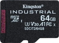 Kingston SDCIT2/64GBSP, Kingston microSDXC Industrial pSLC (64 GB, microSDXC,...
