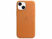 Apple MM0D3ZM/A, Apple Leder Case mit MagSafe (iPhone 13 mini) Braun/Gold