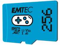 Emtec ECMSDM256GXCU3G, Emtec MicroSD Card SDXC CL.10 UHS1 U3 V30 Gaming...