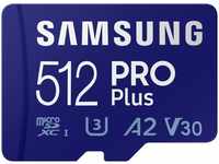 Samsung MB-MD512KA/EU, Samsung Pro Plus (microSDXC, 512 GB, U3, UHS-I) Blau