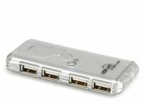 Value USB 2.0 Notebook Hub, 4 Ports, ohne Netzteil (USB A), Dockingstation + USB