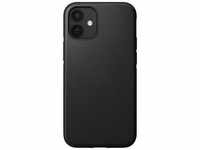 Nomad NM01965985, Nomad Rugged Case MagSafe Black leather iPhone 12 Mini (iPhone 12