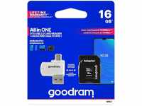 Goodram M1A4-0160R12 memory card 16 GB MicroSDHC Class 10 UHS-I - High Capacity...