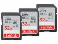 SanDisk Ultra (SDHC, 32 GB, U1, UHS-I), Speicherkarte, Schwarz