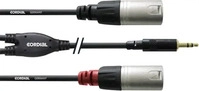 Cordial CFY 3 WMM, Cordial CFY 3 WMM - Y-Kabel (3 m, AUX Kabel, XLR Kabel) (CFY 3