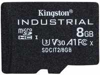 Kingston microSDHC Industrial pSLC (microSDHC, 8 GB, U3, UHS-I) (16519837) Schwarz