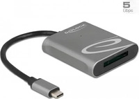 Delock 91741, Delock USB Typ-C zu XQD 2.0 (USB-C) (91741) Grau/Schwarz