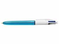 Bic, Schreibstifte, Druckkugelschreiber 4Colours Shine, Strichst„rke: 0,32mm (Blau,