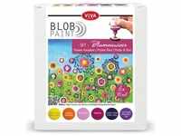 Viva Decor, Künstlerfarbe + Bastelfarbe, Blob Paint Farbset "Blumenwiese", 6-teilig