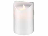 Goobay, LED Kerzen, LED-Echtwachs-Kerze, weiß, 10 x 15 cm (1 x)