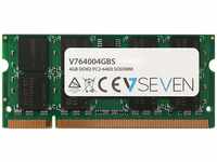 V7 V764004GBS, V7 V764004GBS (1 x 4GB, 800 MHz, DDR2-RAM, SO-DIMM) Grün