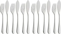 WMF 11.4035.6346, WMF Fisch-Set Merit (12 Stk., Besteck Set) (11.4035.6346) Silber