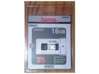 Hama Smartly (16 GB, USB A, USB 2.0), USB Stick, Schwarz
