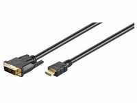 Goobay DVI — HDMI (Typ A) (3 m, DVI), Video Kabel