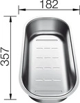 Blanco 225253, Blanco Funktionsschale aus Edelstahl (225253) Silber