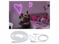 Paulmann, LED Streifen, Neon Colorflex USB Stripe (Pink, 100 cm, Indoor)