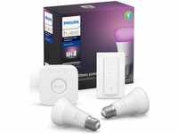 Philips Hue 70135200, Philips Hue White & Color Ambiance BT Starterset (E27, 9...