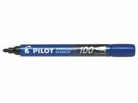 Pilot, Marker, Permanent Marker 100 (Blau, 1, 1 mm)