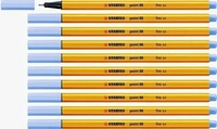 STABILO 88/11, STABILO Fineliner - point 88 - 10er Pack - eisblau (10x) (88/11)