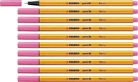 STABILO 88/29, STABILO Fineliner - point 88 - 10er Pack - hellrosa (10x) (88/29)