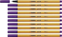 STABILO 88/55, STABILO Fineliner - point 88 - 10er Pack - violett (10x) (88/55)