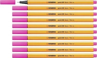 STABILO 88/056, STABILO Fineliner - point 88 - 10er Pack - leuchtfarbenrosa (10x)
