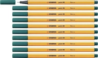 STABILO 88/53, STABILO Fineliner - point 88 - 10er Pack - tannengr&uuml;n (10x) (88/53)