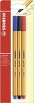 STABILO 108833213, STABILO Fineliner Point 88 (3x) (108833213)