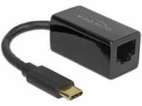 Delock USB3.1 Typ-C zu LAN Adapter (USB 3.1, RJ45) (8620874) Schwarz