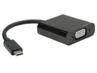 Value USB Typ-C zu (Audio, VGA, 10 cm), Data + Video Adapter, Schwarz