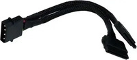 Phobya 87464, Phobya Strom/SATA Y-Kabel intern 4Pin Molex auf 2x SATA 15cm Sch (15