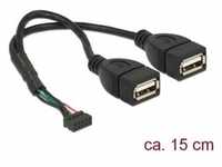 Delock USB-Kabel intern auf extern (0.20 m), Schnittstellenkabel