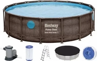 Bestway Bestway, Bestway Rahmenpool Komplett-Set (488 x 122 cm) (Bestway) Braun
