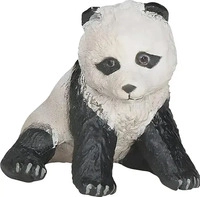 Papo 50135, Papo Sitzendes Pandajunges (50135) Weiss/Schwarz