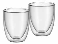 WMF, Tasse, doppelwandige Cappuccino Gläser Set 2tlg Thermogläser 250ml Kult