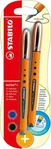 Stabilo B-19802-10, Stabilo Tintenroller - worker+ - medium - 2er Pack - blau,