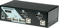Roline 14.01.3327, Roline KVM Switch, DisplayPort, USB 2.0 (14.01.3327) Schwarz