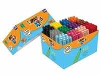 Bic, Malstifte, KIDS Fasermaler Visacolor XL, 144er Kartonbox (Multicolour, 144...