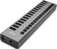 i-tec U3CHARGEHUB16, i-tec USB 3.0 Hub (USB-B, 16 Ports) (U3CHARGEHUB16) Grau