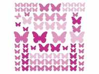 Roommates, Wandtattoo, RM - Schmetterlinge Pink