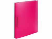 Herma Ringbuch, DIN A4, 2-Ring-Mechanik, pink transluzent, Rückenbreite: 25 mm,
